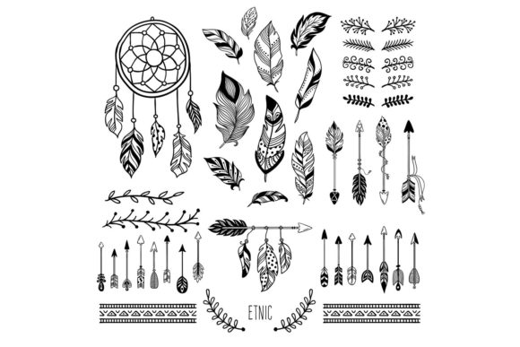 Download Boho Tribal Art Symbols - Boho Collection