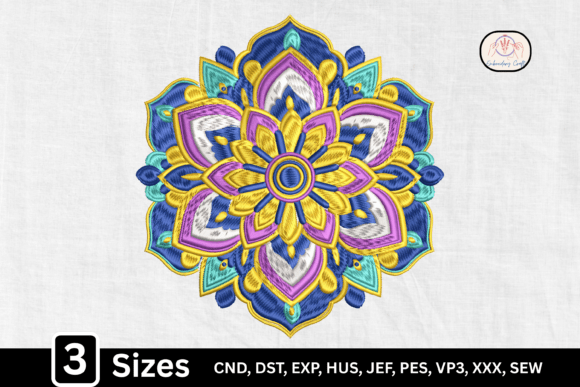 Download Boho Geometric Lotus Floral Mandala - Boho Collection