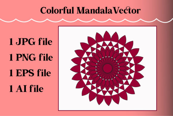 Download Colorful Mandala Vector Pattern Art - Mandala vector pattern Collection