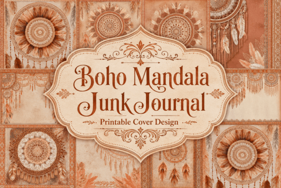 Download Boho Mandala Junk Journal - Boho Collection