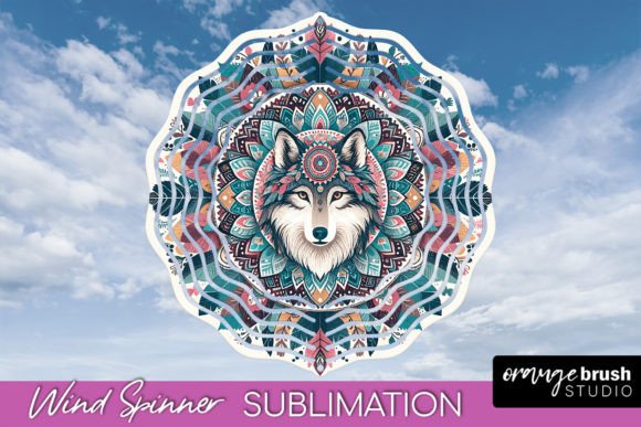 Download Boho Mandala Wind Spinner Sublimation - Boho Collection