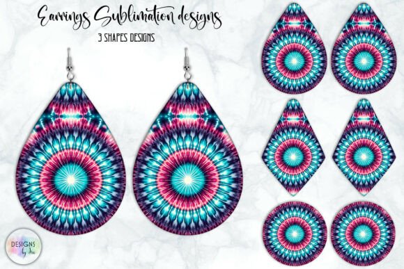 Download Boho Mandala Earrings Sublimation - Boho Collection