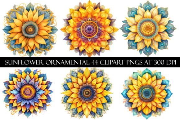 Download Sunflower Ornamental Clipart - Ornamental clipart Collection