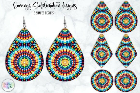 Download Boho Mandala Earrings Sublimation - Boho Collection