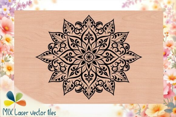 Download Floral Harmony Engraving Template - Engraving Collection