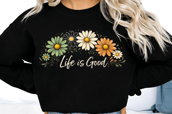 Download Boho Daisy Flower Positive Typography - Boho Collection