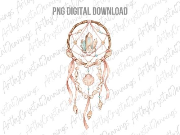 Download Coastal Boho Dreamcatcher PNG - Boho Collection